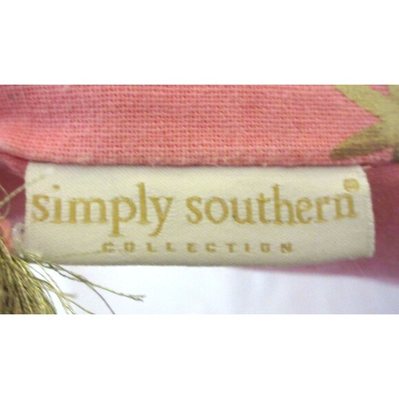 SIMPLY SOUTHERN RIZZY KIDS PINK PILLOW 16'' UNICORN FAIRYTALE TASSLES WHIMSICAL - Picture 4 of 6